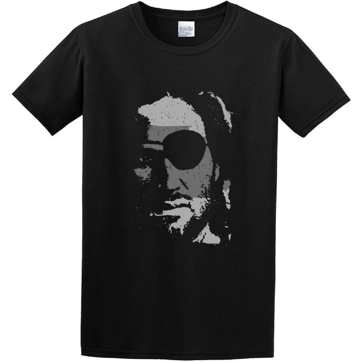 Snake Plissken Film Movie Kurt Russell T-Shirt Funny Top Graphic Tee for Men Black S