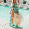 2020 Summer Women Beach Wear Chiffon Tunic Printed Cover-ups Bikini Wrap Swimsuit Cover Up Pareo
