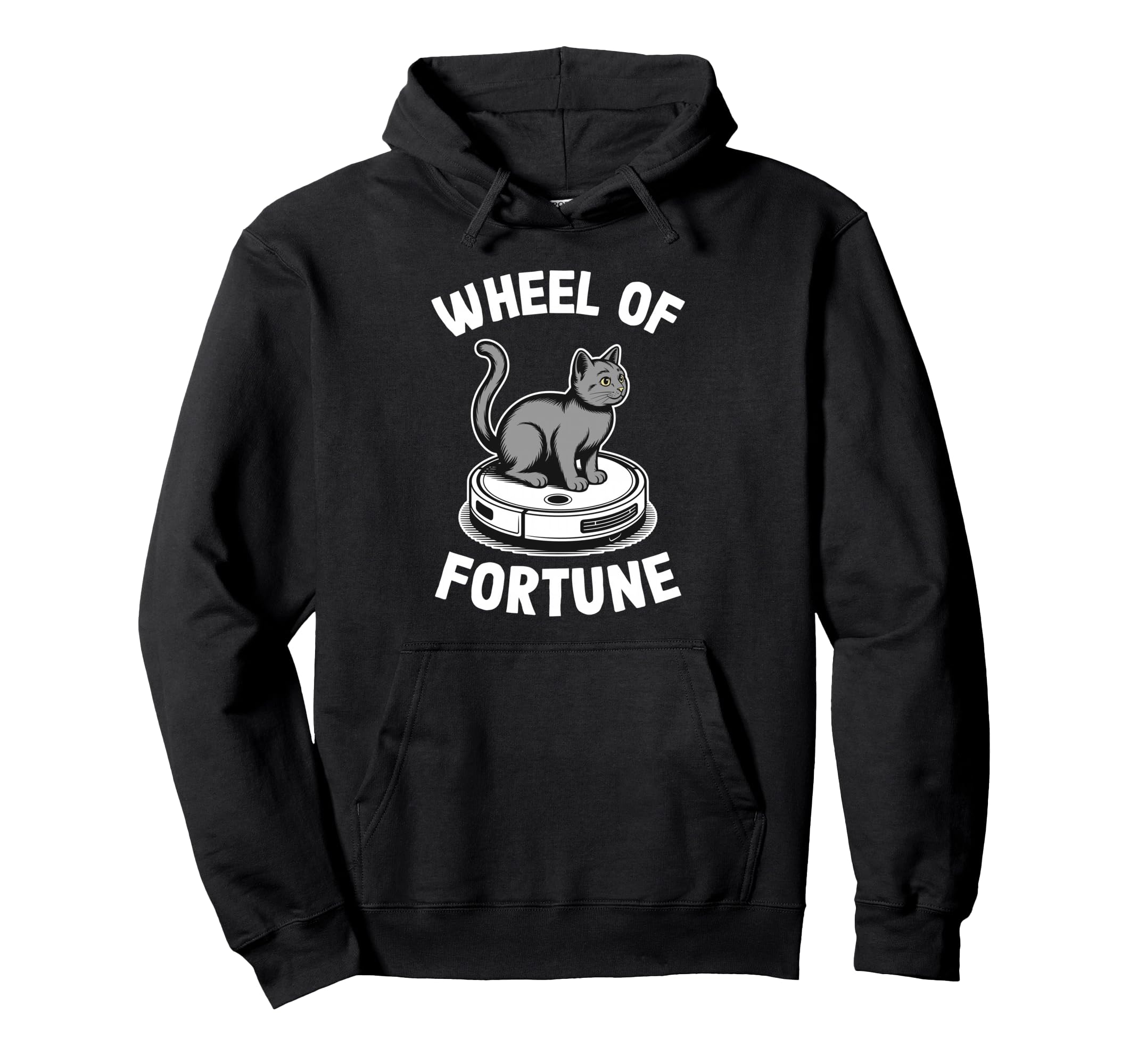 Wheel of Fortune Robot Vacuum Cleaner Funny Cat Hoodie