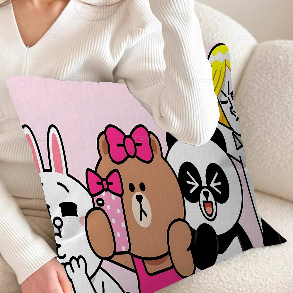 L-LINEF R-RIENDS Cushion Cover Decorative Pillow Sofa Home Decor case pillow cases