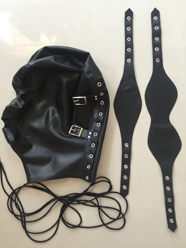 SMGZC Lattice Testa Coperchio,Lattice Maschere Viso, Latex - Foto 12