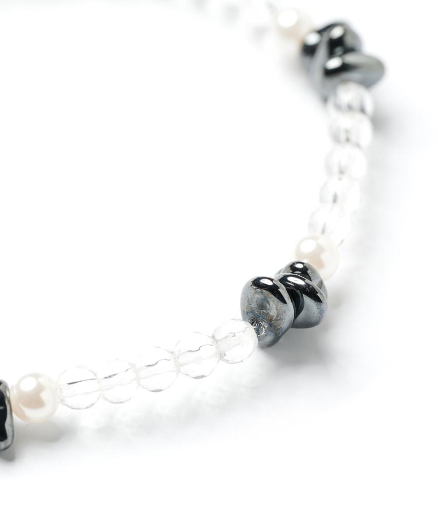 Polalita Crystal Pearl Hema Mix Bracelet (Plt-Br-061_Wt)