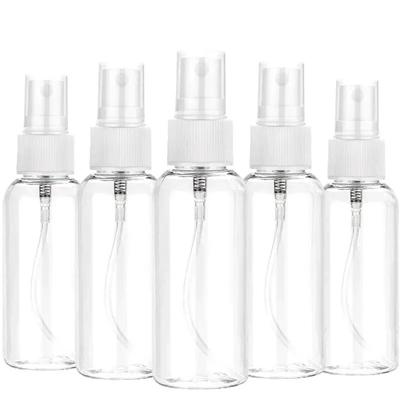 Refillable Bottles Clear PET Plastic Portable Spray Bottle Empty Perfume Container Accessories 10ml 30ml 50ml 60ml 100ml