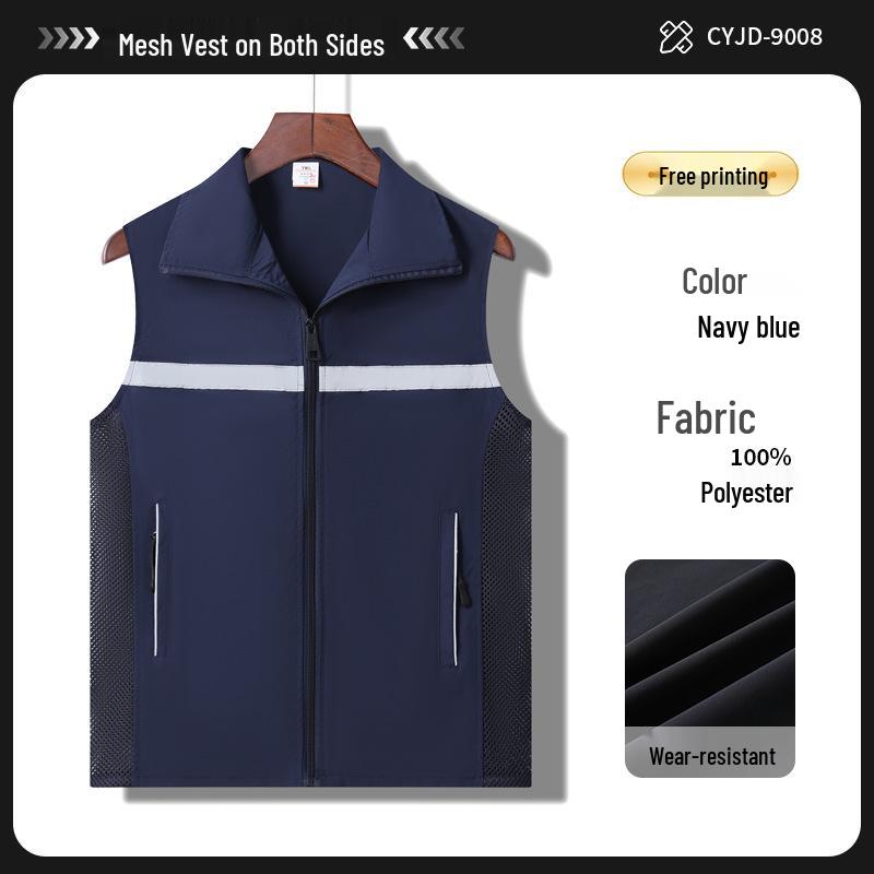 Customized Volunteer & Guide Vests with Logo for Supermarkets & Storage Activities