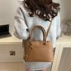 Pu Shell Bag For Women With Zipper Closure And Inner Pouch For Daily Use
