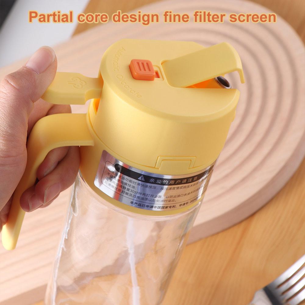 Unique Oil Dispenser Safety Oil Container Bottle Multifunctional Seasoning Bottle Cooking