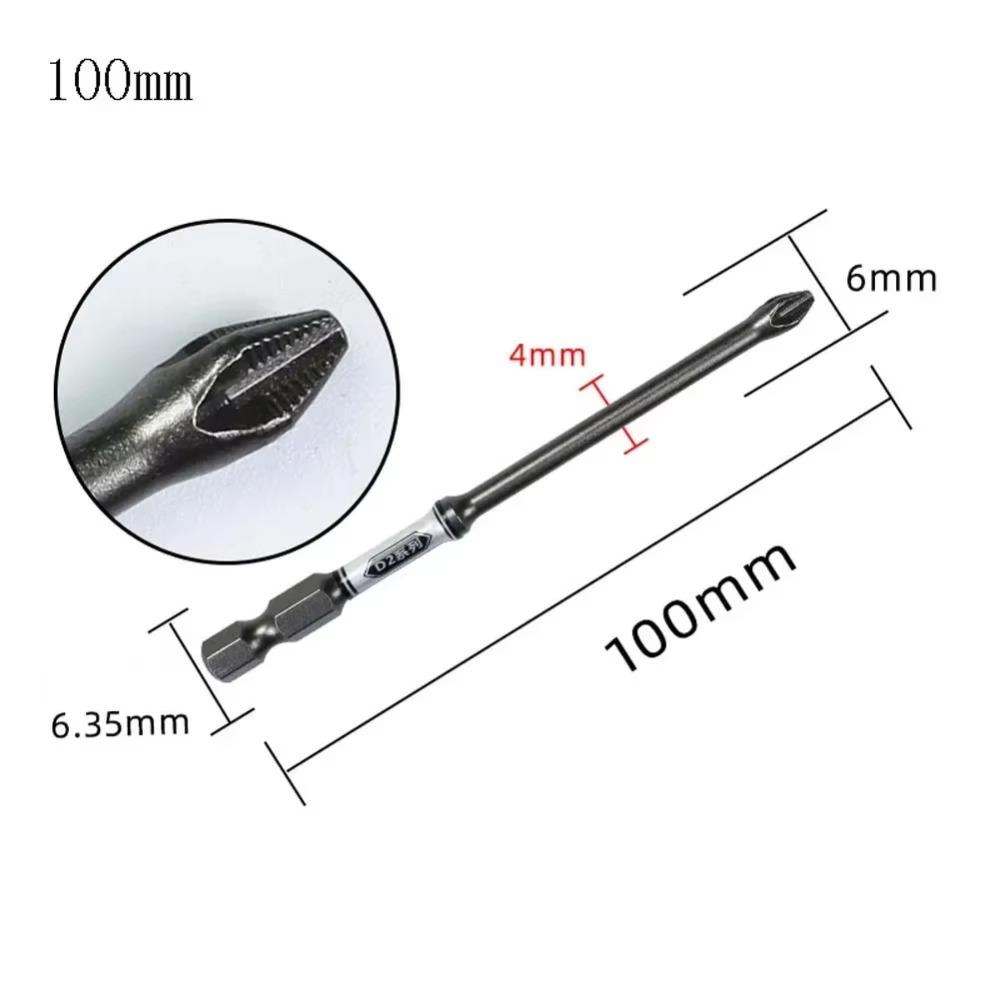

Wear-resistant Impact Phillips Screwdriver Bit Non-slip Phillips Bit Screwdriver Batch Head 100mm