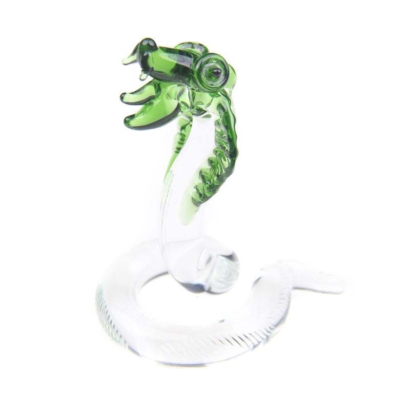 

Exquisites Crystal King Snake Sculpture Snake Statue Enhancing Living Room or Office Aesthetic Appeal Home Decors S зелёный