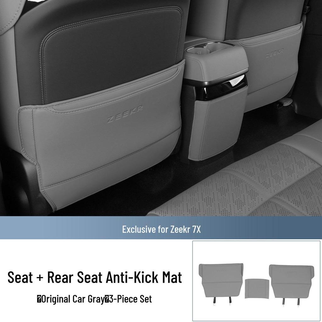 Zeekr 7X Rear Seat Kick Mats (2025-2026): Anti-Scratch, Anti-Dirt Backrest Protection Accessories