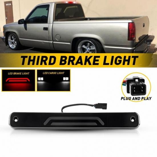 for 1988-1998 K1500/Silverado Chevy Smoked LED Tail Cargo Third 3rd Brake Lamp
