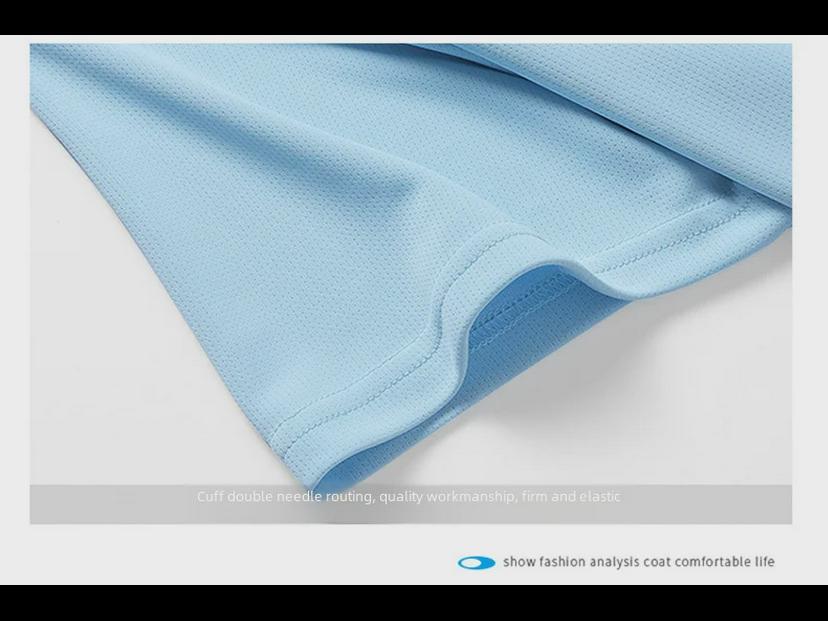 Men's Gradient Quick-Dry Ice Silk Mesh T-Shirt, Short-Sleeved, Breathable Summer 2023 Trend.