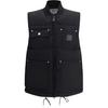 Gilet con Tasca e Zip Logo Uomo Gilet Nero I033894-89-XX