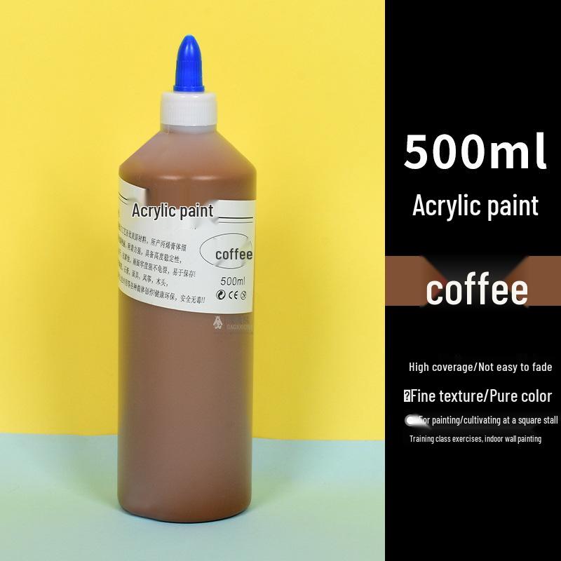 500ml Acrylic Paint for Children's Graffiti and Plaster Dolls - Ideal for Kindergarten Art Projects