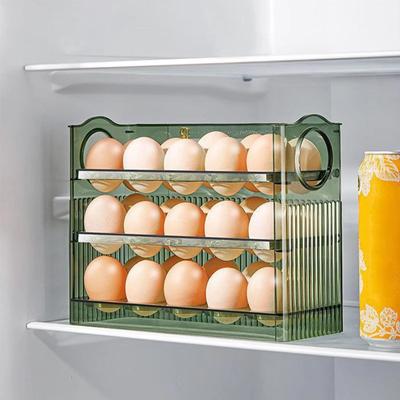 Large Capacity Egg Fridge Storage Box Portable Multi Layer Egg Tray 30 Count Large Capacity Clear Egg Box Tools Kitchen Gadgets