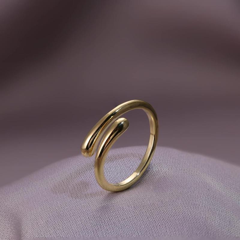 14K Gold Plated Umarmungs Zehenringe Für Damen Mädchen Einfach Verstellbar Klassisch Sommer Strand Schmuck Geschenk