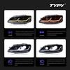 LED Projector Headlights with DRL & Flowing Turn Signals for 12-18 VW Sagitar