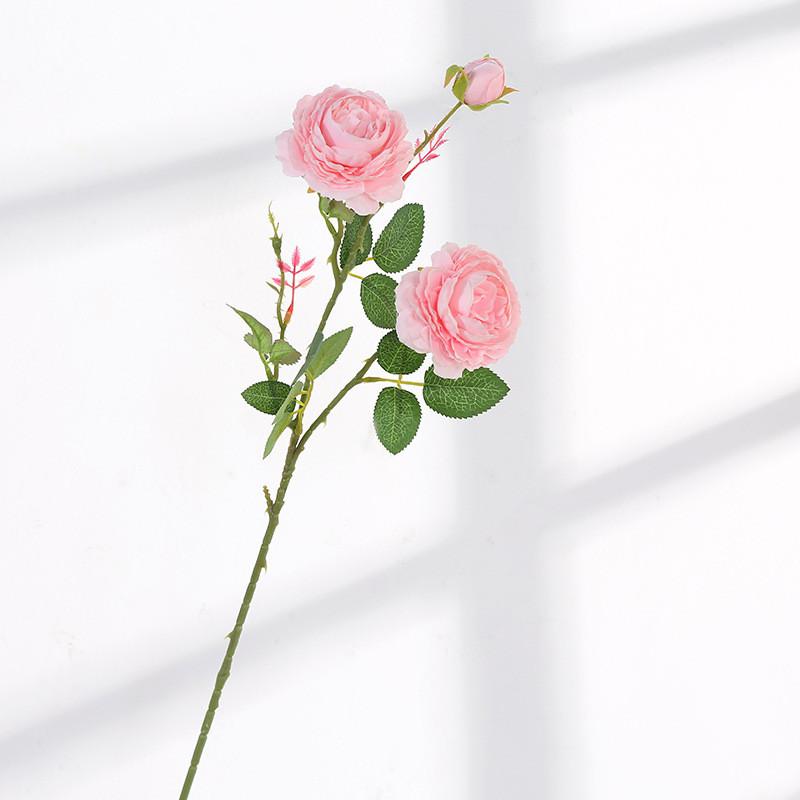 Style Artificial European Peony Rose Silk Flower For Props Wedding