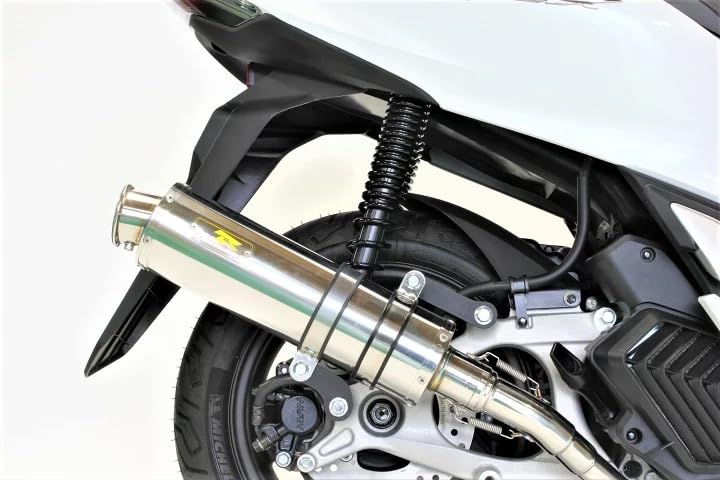 22Racing SUS PCX125 Motorcycle Exhaust System Realize Stainless Steel Silver Color Full Exhaust Parts Custom Replacement Aftermarket Part Instruction