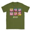 Kirbys Multiple Expressions Vintage Panel Collage Poster T Shirt Unisex Pure Cotton Tshirts Tees Short Sleeve Clothes Printed