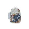 Elemental Minimalist Fashion Sports Casual Logo Print Fabric Backpack Small Unisex Backpack Football-Grey Vine-Blue DQ5337-085