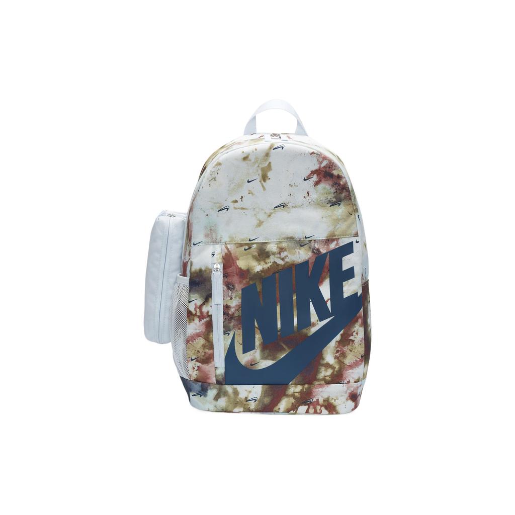 Nike Elemental Minimalist Fashion Sports Casual Logo Print Fabric Backpack Small Unisex backpack Football-Grey Vine-Blue DQ5337-085