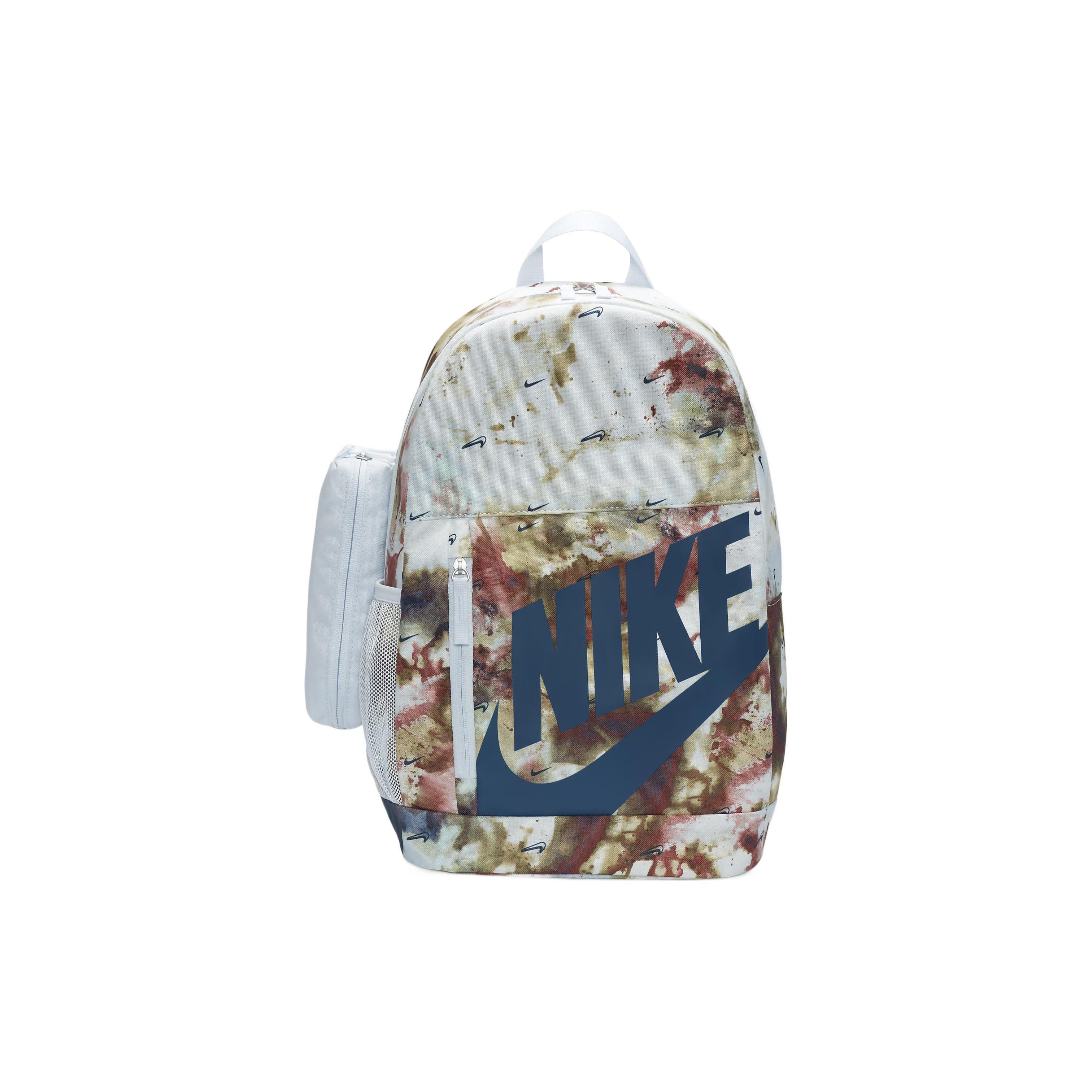 

Nike Elemental Minimalist Fashion Sports Casual Logo Print Fabric Backpack Small Unisex backpack Football-Grey Vine-Blue DQ5337-085 Soccer Gray/Grass Blue
