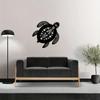 Coastal Baby Turtle Ocean Beach Metal Wall Art – Elegant Iron Art Silhouette, Stylish Interior Decoration & Home Wall Hangings