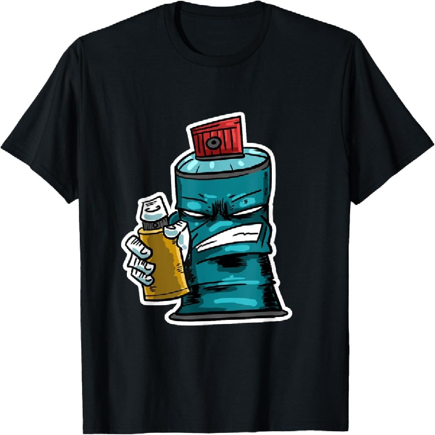 Graffiti Spray Cannister Cool Graffito Drawing Artist Gift T-Shirt S