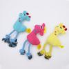 Plush Deer Dog Toy Squeaky Stuffed Animal Dog Chew Toy Interactive Rope Knot Tug-of-War Toy for Dogs Teeth Cleaning Boredom Relief