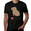 I Love Capybaras Shirt Cute Capybara Shirt TShirt Regular Fit Plain Tee Shirt