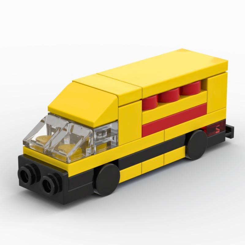 Stavebnice Sanitka Expresní Transportér Nákladní Auto Školní Autobus Plošinový Přívěs Sestavený Model Kompatibilní