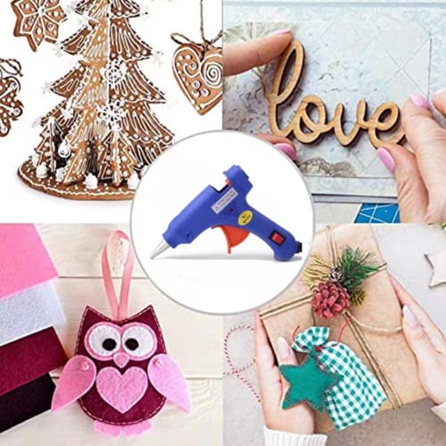 TOPIND Mini Hot Melt Glue Gun Kit with 30 Glue Sticks for DIY, Crafts, and Quick Home Repairs (20W)
