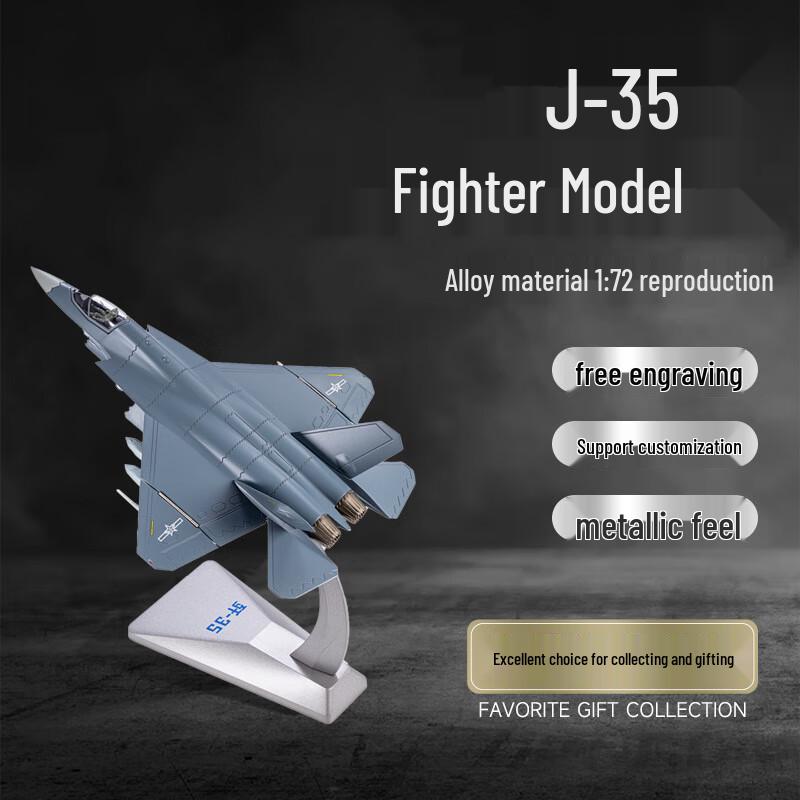 J-35 Stealth Fighter Jet Model 1:72 Scale