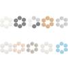 6Pcs Placemats Stain-Resistant Anti-Skid Washable Cup Cushion Round Insulation Pad Braid Coaster Kitchen Supplies Decoration