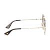 GUCCI Sheet with Metal Frame Aviator Sunglasses Women's Gold