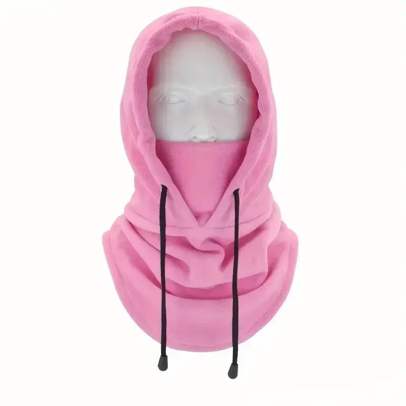 Winter Thermal Fleece Hat Hooded Outdoor Windproof Cold Warm Skiing Sport Men Women Neck Warmer Cycling Face Mask Masked Caps