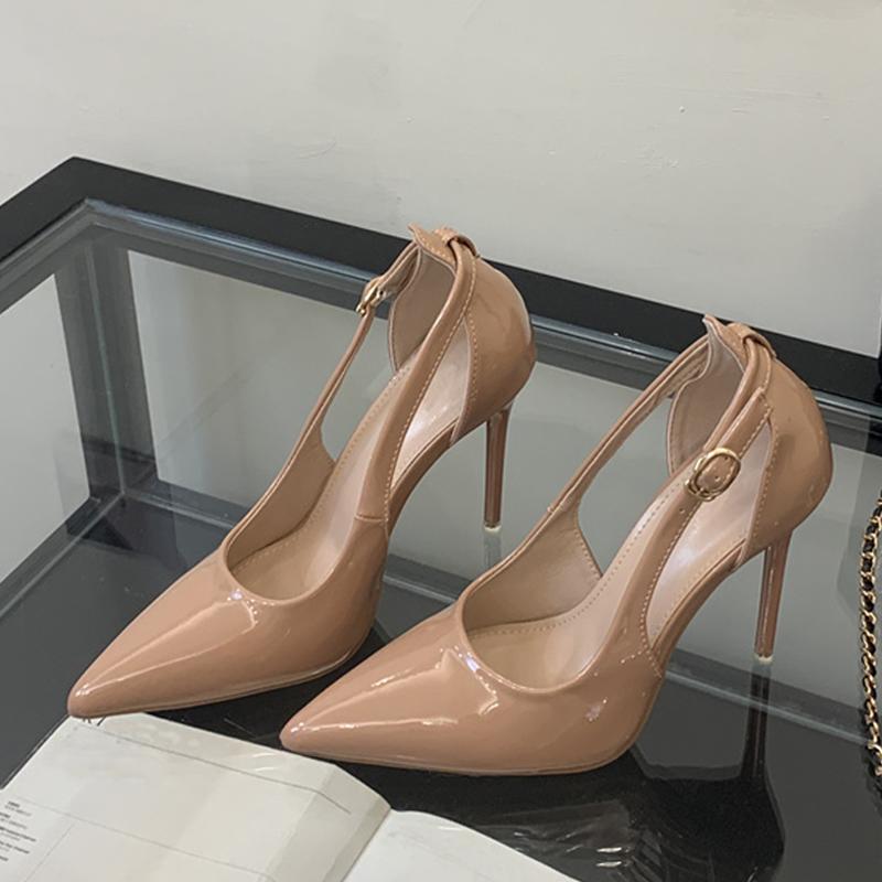 Fashion Liyke Street Style Sexy Buckle Strap Women's Pumps Elegant Pointed Toe 11CM High Heels Banquet Party Female Shoes Stiletto Mujer