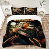 3Pcs Halloween Horror Movie Poster Bedding Sets For All Sizes New 3D Printed Bed Cover Comforter Duvet Cover Pillowcase Bedroom Decoration