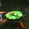 Floating Frog Ornaments for Ponds Pond Ornament, Realistic Resin Animal Statue, Decor Family Guests Weather Resistant Sculptures Garden Backyard