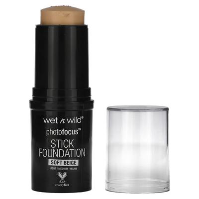 Wet N Wild, Photo Focus Stick Foundation, 854B Soft Beige, 1 Stick
