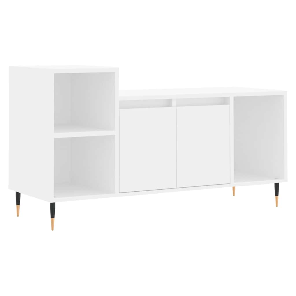 TV Cabinet White 100 x 35 x 55 cm Engineered Wood