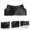 Women Dress Belt Fashion Chic Pu Leather Pleated Skirt Peplum Cincher Belt Wide Waistband Skirt Belt Leather Cummerbunds