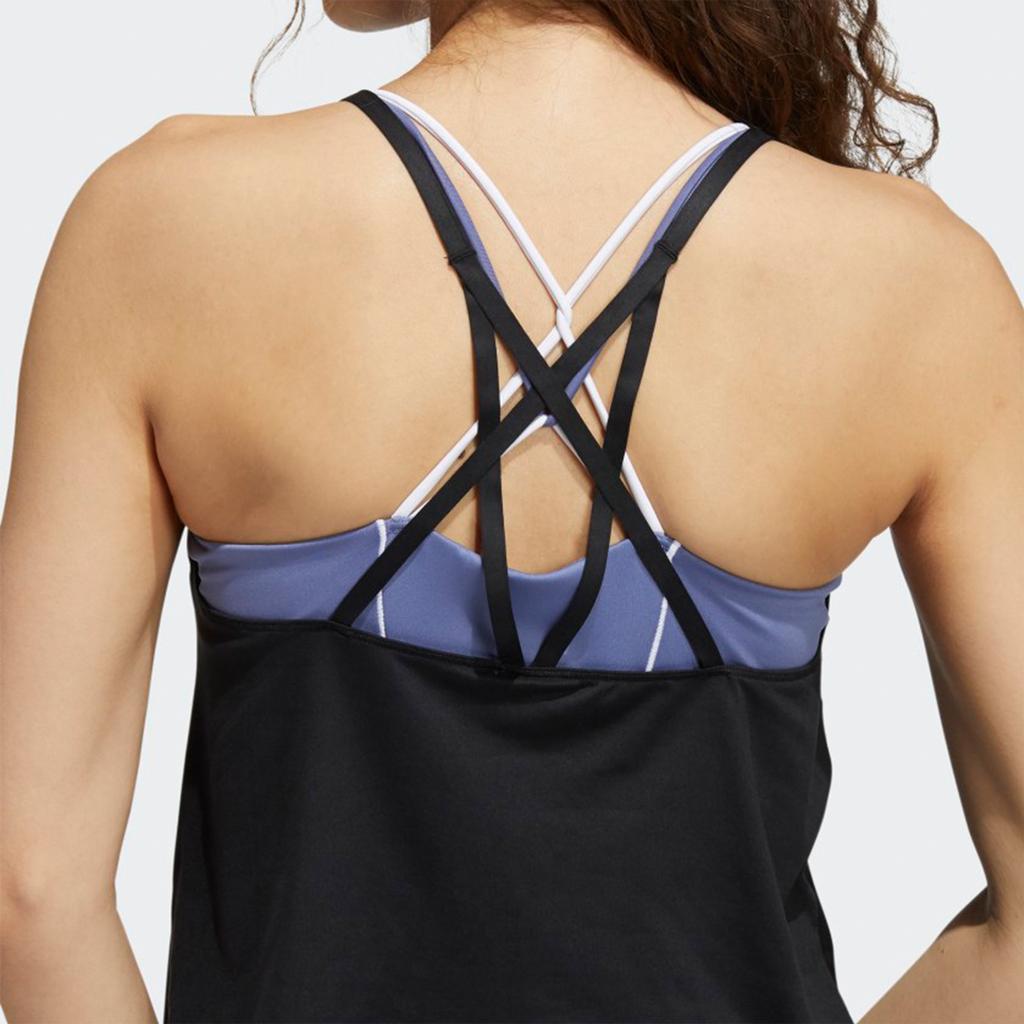 Adidas Casual Breathable Yoga Sport Tank Top Women Tops Black GR8050