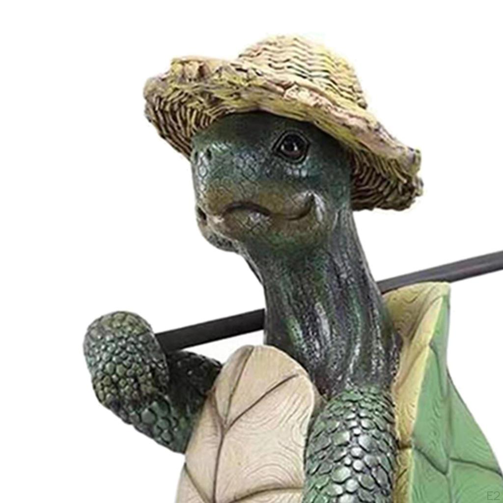 Statue Front Door Patio Turtle Lantern Greetings Sculpture Backyard Arts Miniature for Indoor