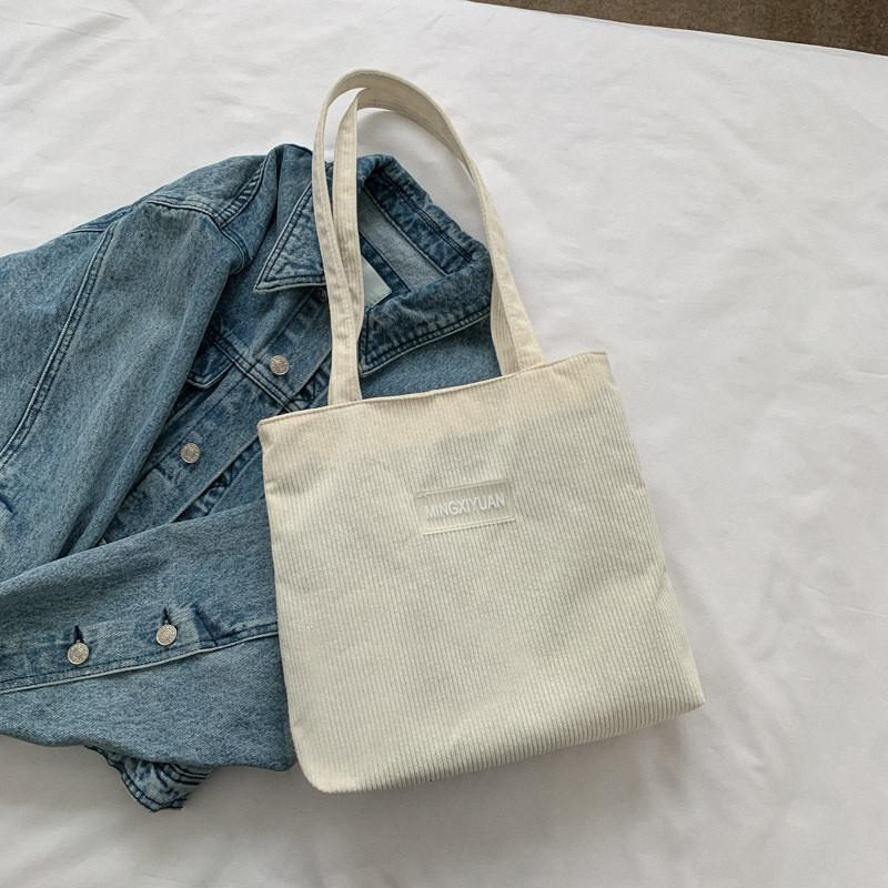 Trendy Canvas Tote Bag For Women 2023 Fashionable And Simple Large Capacity Shoulder Bag