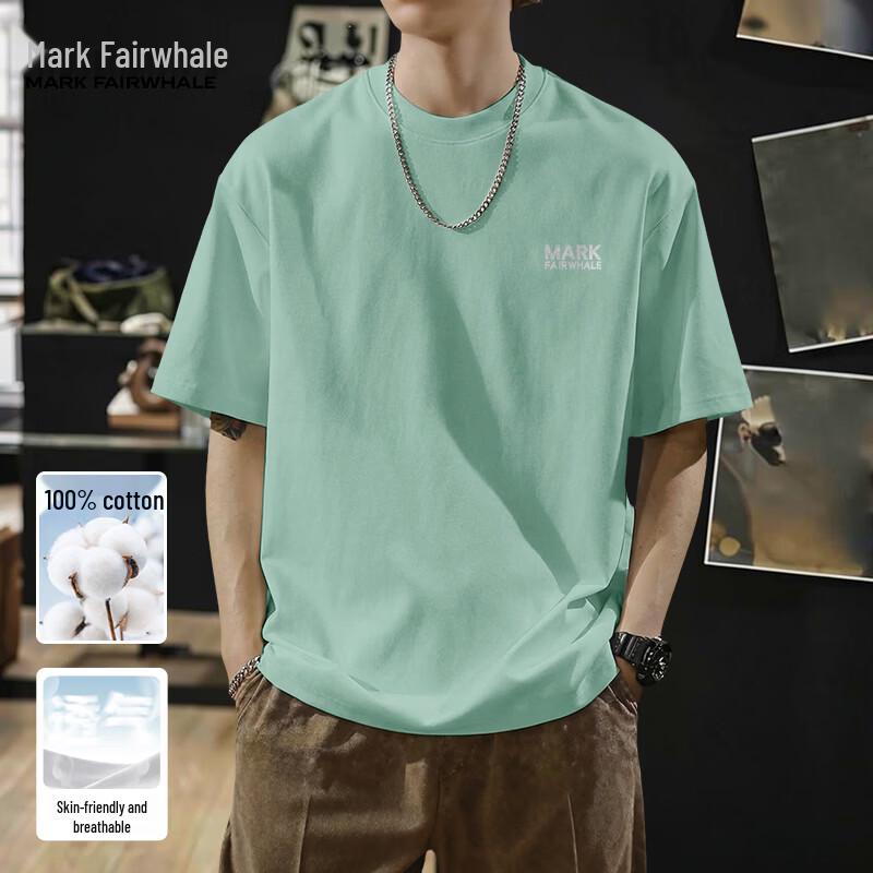 Mark Fairwhale Men's Pure Cotton Breathable Short Sleeve T-Shirt