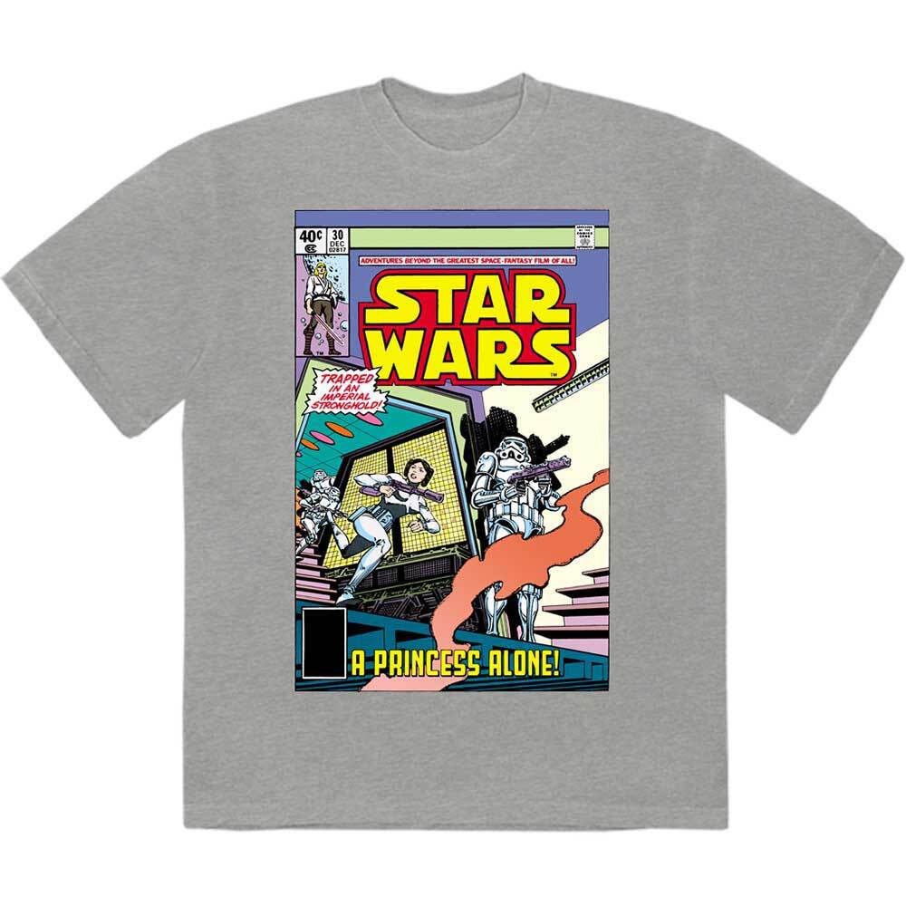 

Star Wars A Princess Alone Comic Cover T-Shirt Grey New Unisex T-Shirt XXXL