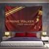 Warm Johnnie Walker Wall Art, Vibrant Red Gentle Tone, Lovely Wall Hanging for Kitchen and Dining Nook with Cool with Shine with Fresh Style