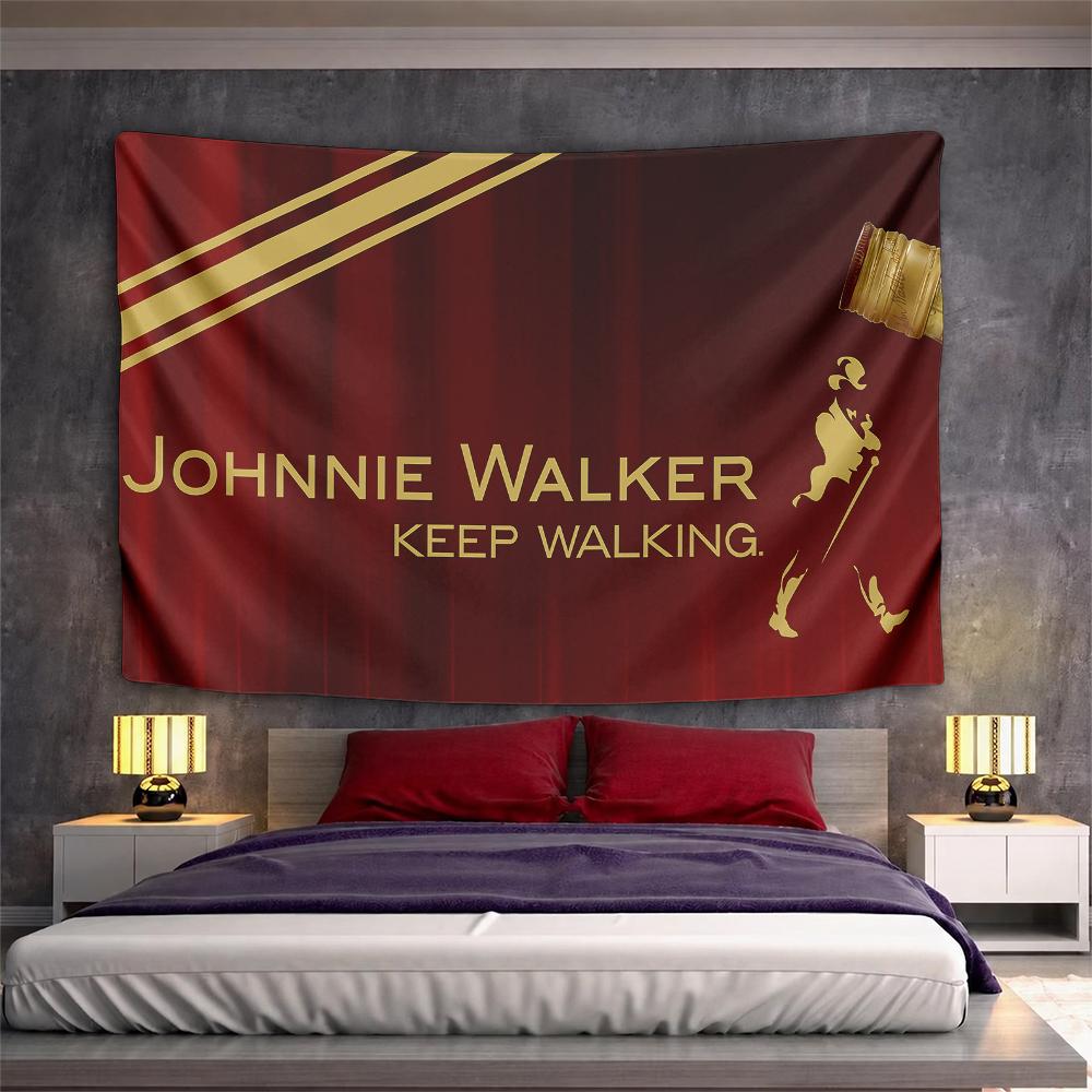 Warm Johnnie Walker Wall Art, Vibrant Red Gentle Tone, Lovely Wall Hanging for Kitchen and Dining Nook with Cool with Shine with Fresh Style
