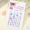 Shell Crystal Tattoo Sticker Glitter Eyeliner Eyebrow Makeup Face Diamond Temporary Tattoo Butterfly Rhinestone Eyeliner Sticker
